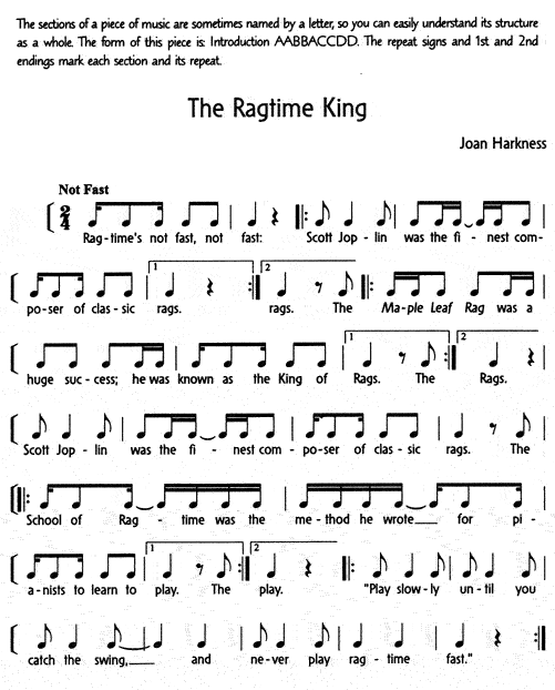 The Ragtime King score