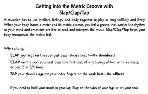 Getting into the Metric Groove with Slap/Clap/Tap